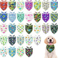 30 Pcs Dinosaurs Dog Bandanas for Small Dogs Medium Stitch Dog Bandana Bulk by Bestwishforyou