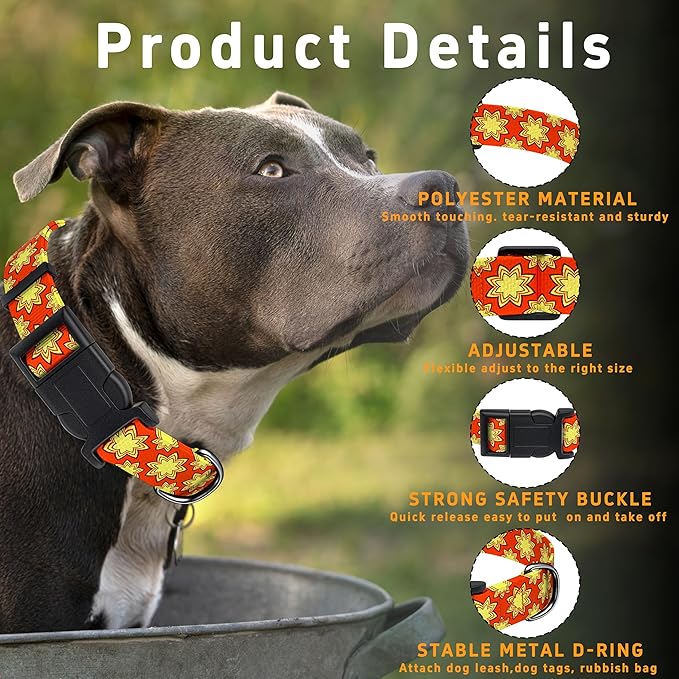 Dog Collar, Classical Indian Spirit Boys Girls Puppy Collar - Image 2