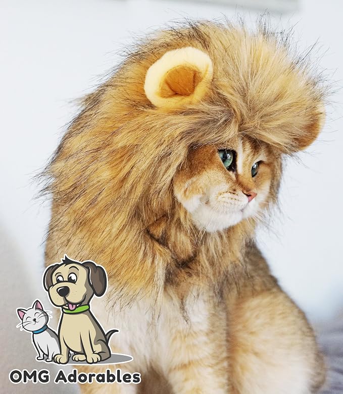 Lion Mane Costume for Cats - Image 8