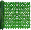 Artificial Ivy Privacy Fence Wall Screen, 40X120 in UV-Anti Faux Greenery by ODTORYHOME