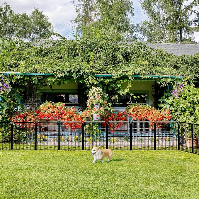 Yaheetech Dog Playpen Outdoor, 32 inch 8 Panels Dog Pen Indoor Heavy Duty Puppy - Image 2