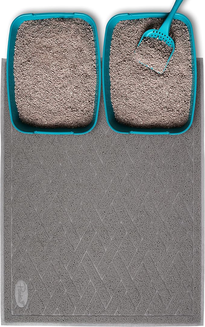 Pawkin Cat Litter Mat, Jumbo XX-Large, 4x3 Feet, Fits Two Litter Boxes or Extra by Pawkin